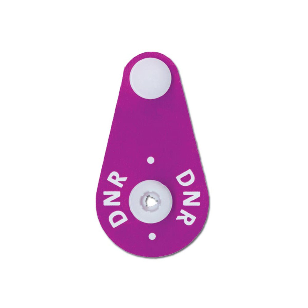 8621D-33-PDH Alert Bands Clasp, Poly "DNR" Pre-Printed, State Standardization X, Adult/Pediatric, Purple (Pack of 200)