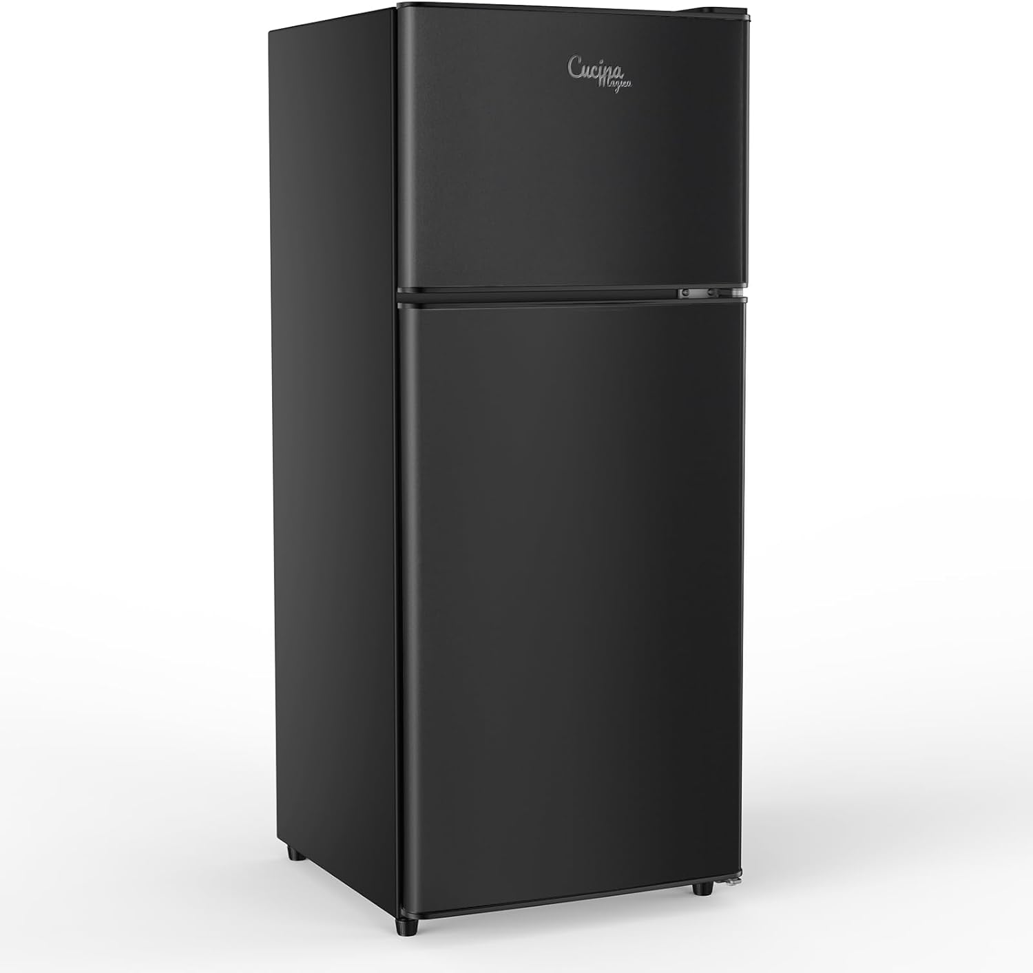 Mini refrigerador con congelador, refrigerador pequeño de 3.8 pies cúbicos, ahorro de energía, bajo ruido, 7 termostatos ajustables, refrigerador