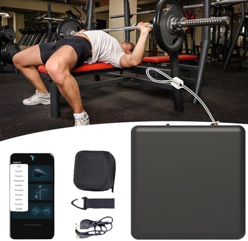 Velocity Training Tool - Linear Encoder for Powerlifting & Vertical Jumps, ±1mm Precision, Real-Time Data Tracking, Voice Tips, 50-Hour Battery Life, Enhance Performance & Strength.