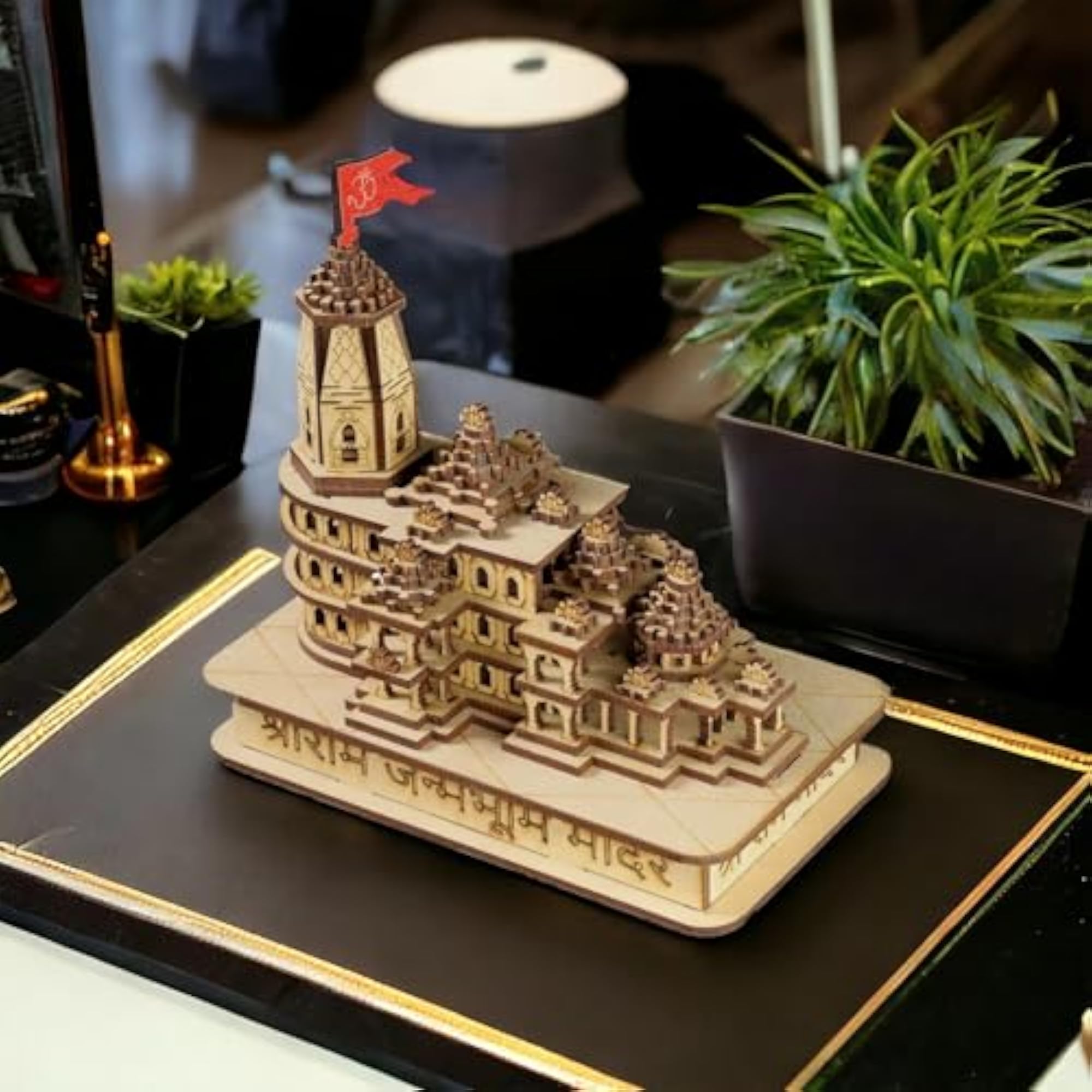 Ram Mandir Ayodhya 3D Model Wooden Temple