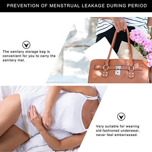 EXCEART 1 Conjunto de Absorventes Higiênicos Reutilizáveis ??Panos Laváveis ??Absorventes Menstruais