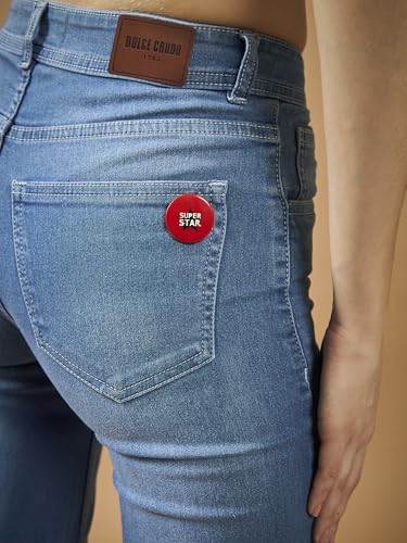 Image of Dolce Crudo High Rise Wide Leg Jeans for Women