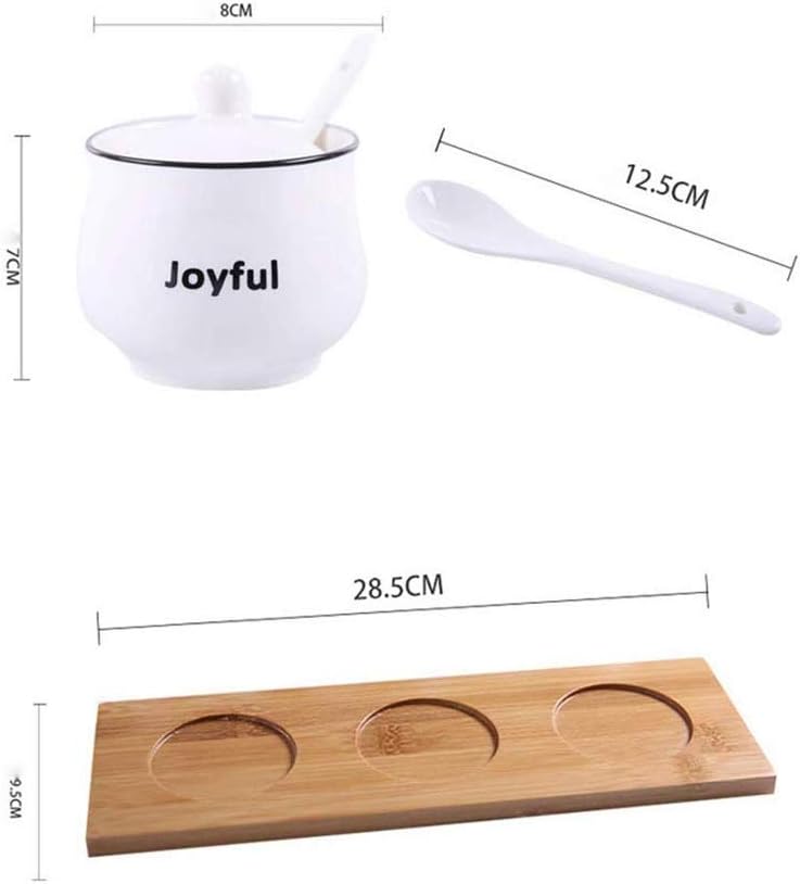 Ceramic Seasoning Bottle, Creative Household Oil Salt Can Box Sauce Kitchen Set