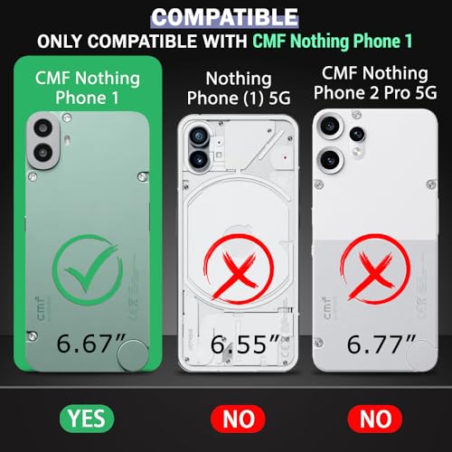 Image of TheGiftKart Crystal Clear Back Cover Case for Nothing CMF Phone 1 5G | 360 Degree Protection | Shock Proof Design | Transparent Back Cover Case for Nothing CMF Phone 1 (PC & TPU, Transparent Bumper)