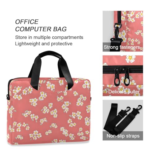 Maletín ALAZA con estampado floral, 15.7 in miniatura 6