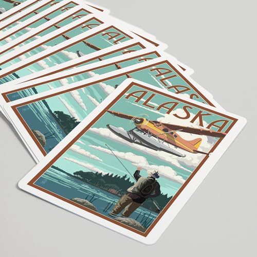 Baraja Poker Alaska, Pintura, 52 Cartas para Adultos miniatura 5