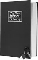 Cofre Camuflado Formato Livro Dicionário Porta Joia (Preto)