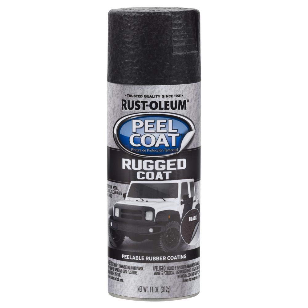 Rust-Oleum Auto Peel Coat Semi-Gloss Rugged Coat Black 11Oz Sprayahw 311281