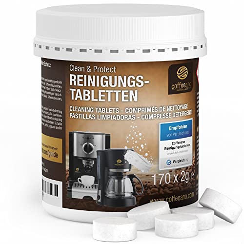 Coffeeano 170 Reinigungstabletten für Kaffeevollautomaten und Kaffeemaschinen. Reinigungstabs für...