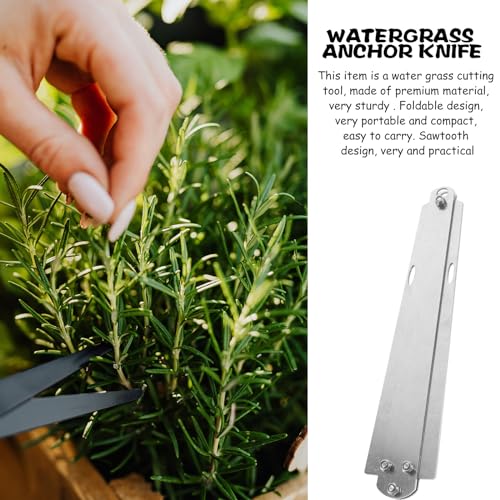 Wassergras Entfernen Wasserpflanzen Edelstahl Sägezahn Klappbar Wassergras Unkraut Schneidwerkzeug Teiche Wasserrasen Reinigungszubehör Gartenwerkzeug