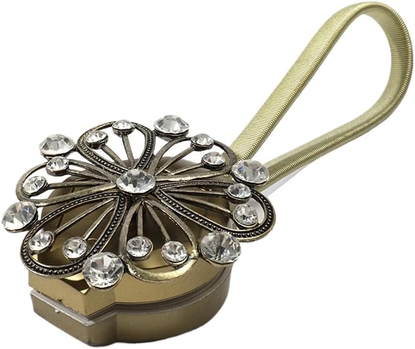 FMURY Stretch Curtain Strap Window Decoration Strap Vintage Magnet Curtain Buckle Home Decoration