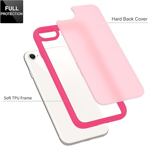 Vista 151 de TENOC Funda para teléfono compatible con iPhone 7 Plus y iPhone 8 Plus, color negro, antihuellas, protector mate para 5.5 pulgadas