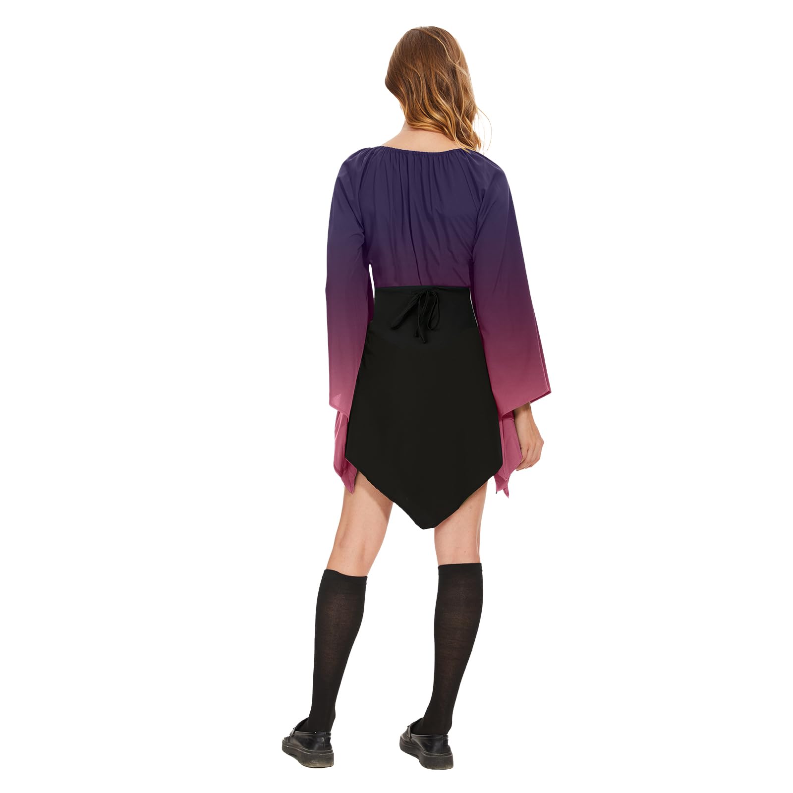 Abito da donna medievale con maniche a tromba, abito tradizionale irlandese per donne rinascimentali, cosplay, carnevale, feste di Halloween