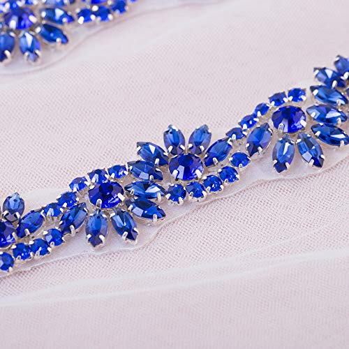 Rhinestone Applique for Wedding Dress Belt Embellishment3