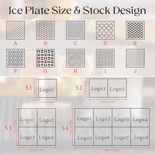 Molde para hielo diseño personalizado de latón cobre miniatura 4