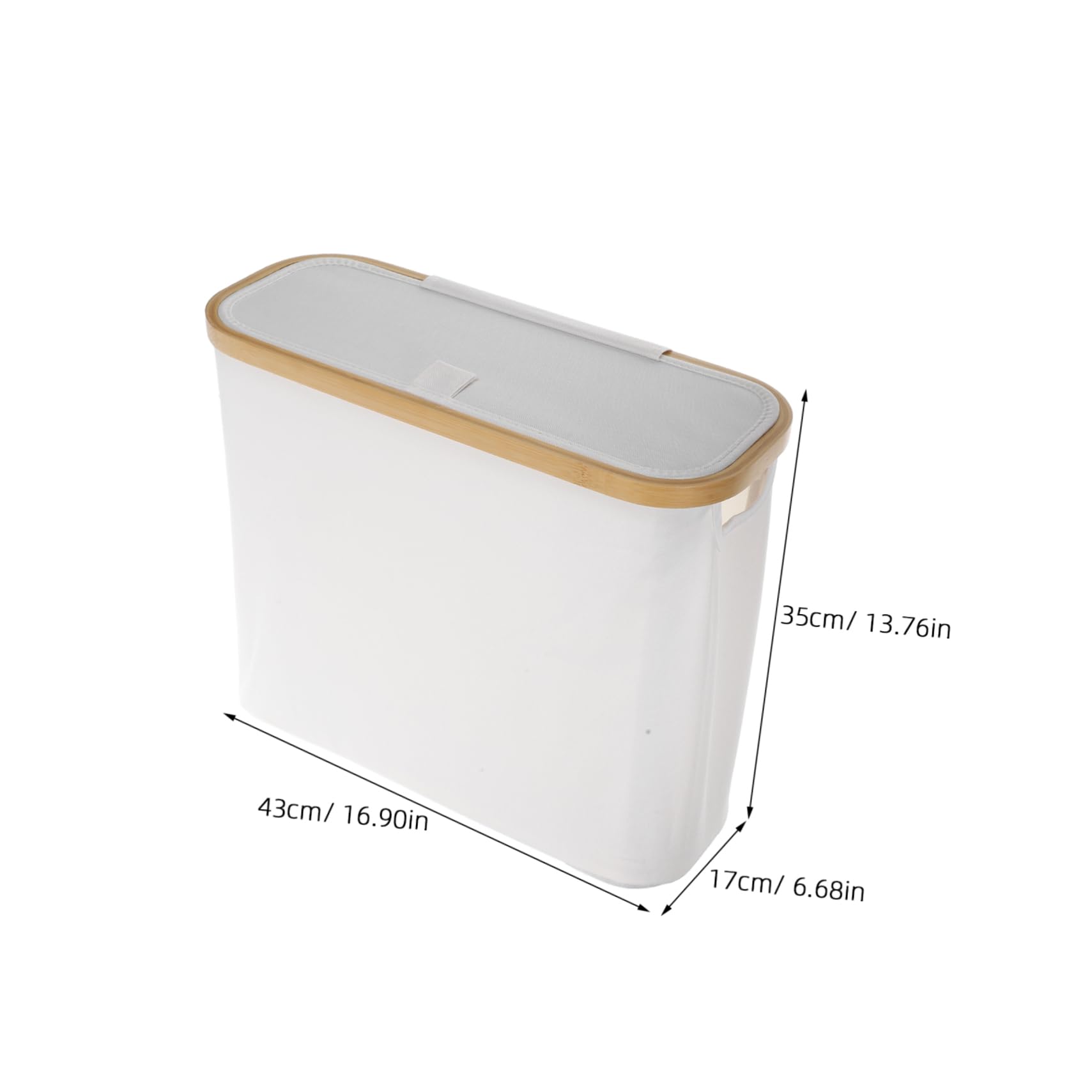 CIYODO Foldable Bathroom Storage Basket with Lid Multi Purpose Tissue Holder for Home Organization Design for Bathroom and Kitchen Use