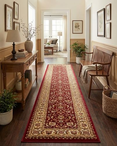 Alfombra corredor rojo 3 x 19.8 pies Rugs.com