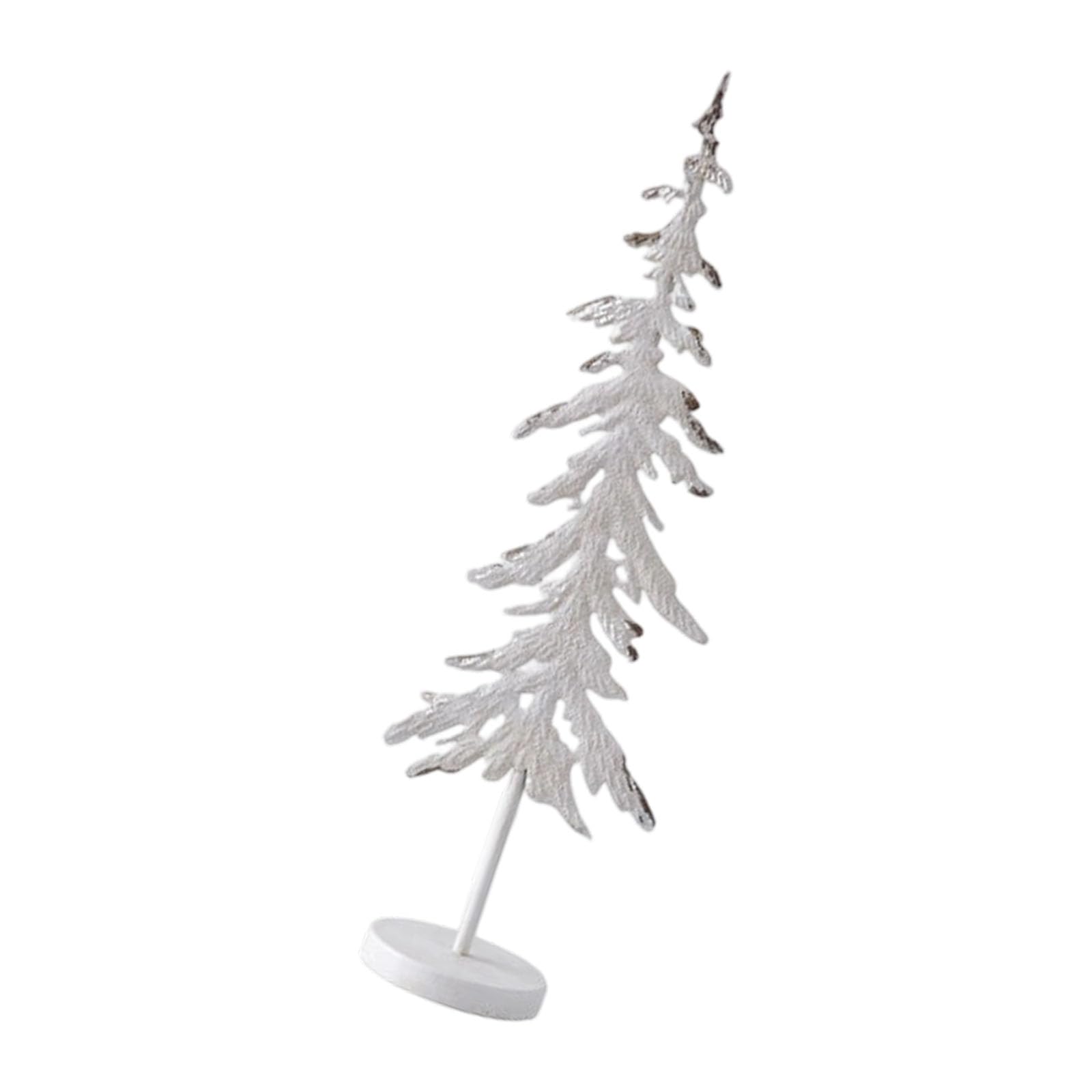 Escultura de árbol de hierro y madera para festivales, decoración de mesa de Navidad, decoración de escritorio, árbol de metal