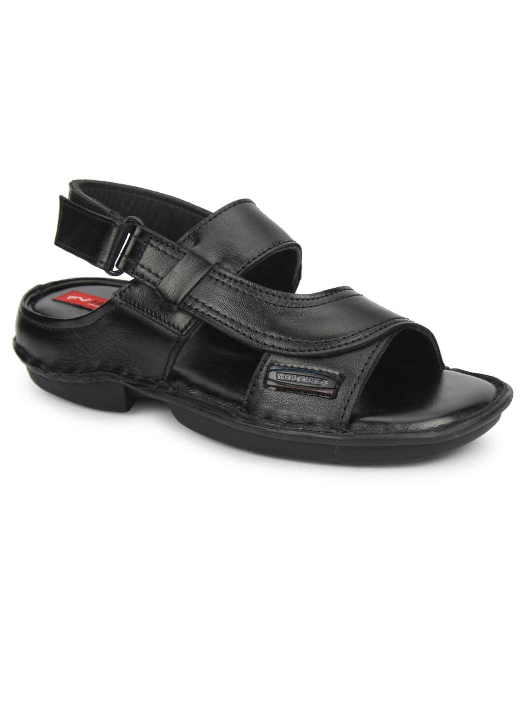 FASHION VICTIM Mens 8003 Black Leather Sandal - 12 UK (B09M4VPWTD) Amazon Price History, Amazon Price Tracker