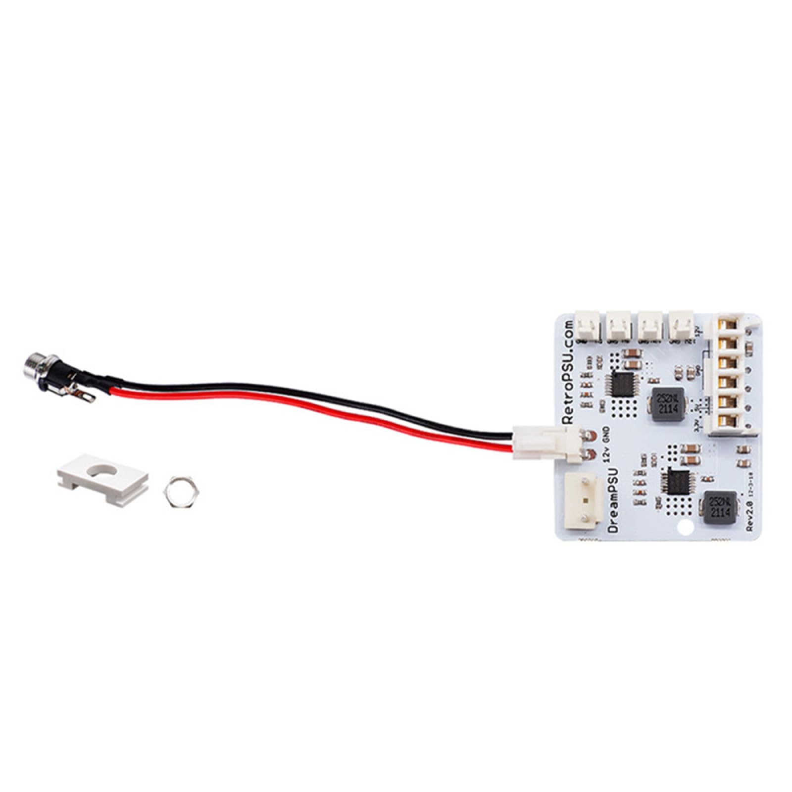 Rev2.0 Kit d'alimentation de rechange pour console SEGA Dreamcast 12 V Plug and Play