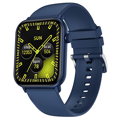 Image of Fire-Boltt Ninja Fit Smartwatch Full Touch 1.69 & 120+ Sports Modes with IP68, Multi UI Screen, Over 100 Cloud Based Watch Faces, Built in Games (Blue)