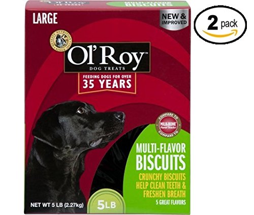 Ol' Roy Multi Flavor Biscuits, Large Breed, 5 lb - Pack of 2