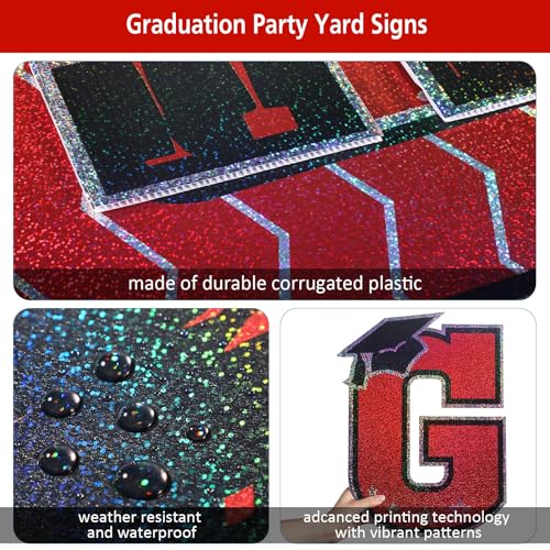 Snapklik.com : Tatuo 11 Pcs Graduation Yard Sign Decorations Congrats ...