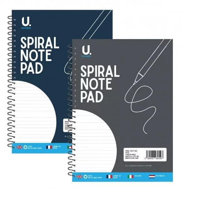 A4 Lined Journal Notebook, Ruled Notepad, Journaling for Writing, Work, School, Travel and Note Taking 74 Pages 20 x 28 cm (1/6/12 Pack Black) (Pack of 12)
