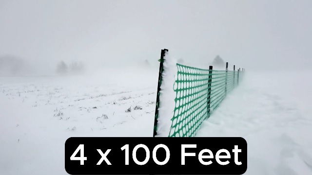 Image of Houseables Fencing, Temporary Fence, Snow Fence, 4x100' Feet, 10.55 lb /roll, Green Plastic Fencing, Deer Netting, Plastic Mesh Roll, Safety Netting, Construction, Yard, Garden, Chicken, Dogs, Backyard