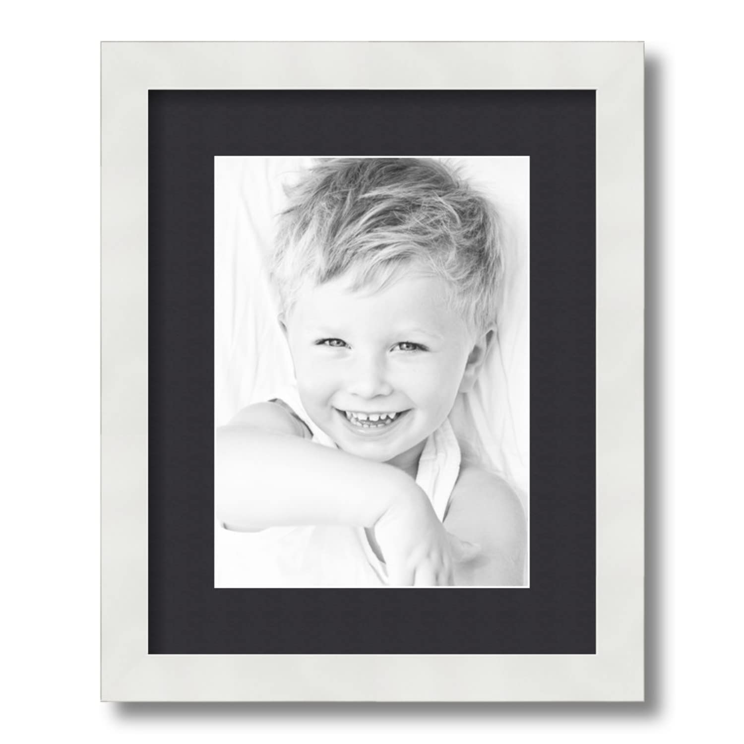 Amazon.com - ArtToFrames 8x11 inch Satin White Frame Picture Frame