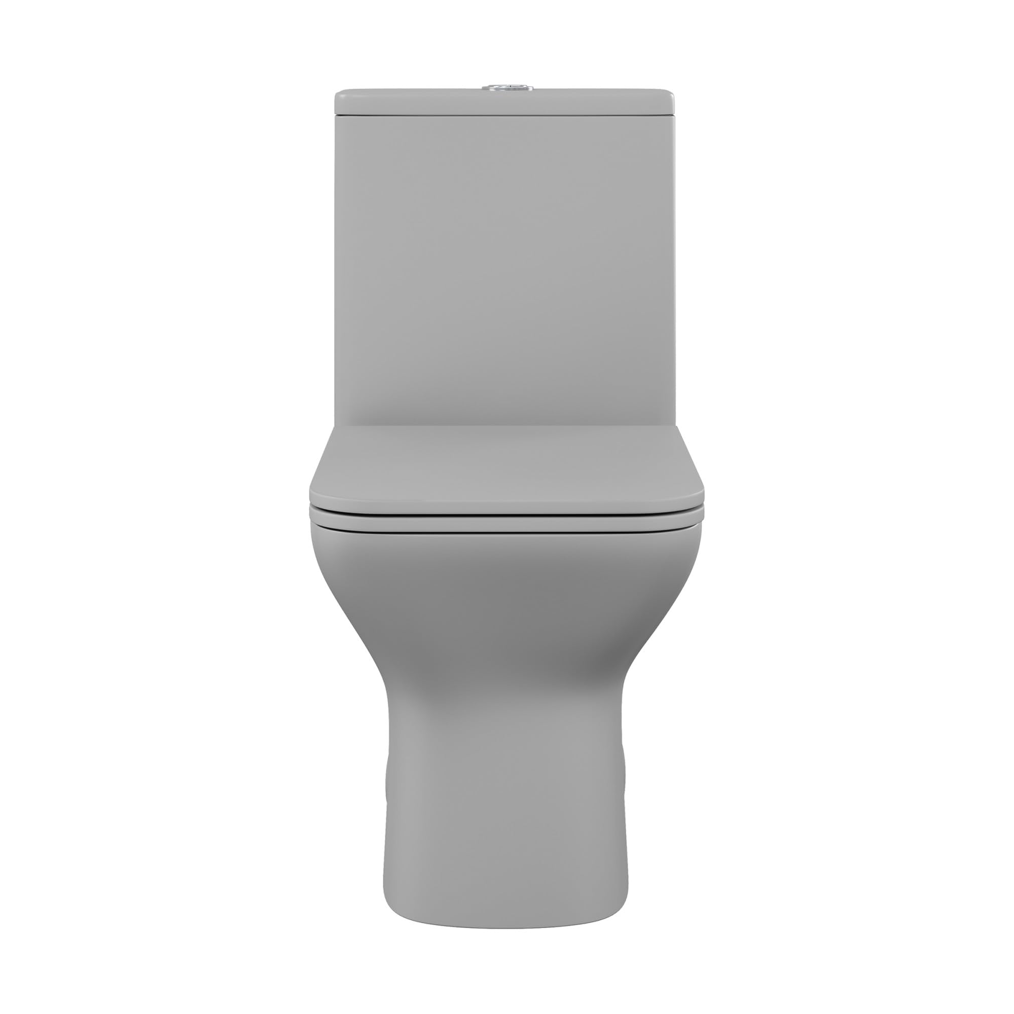 Swiss Madison SM-1T256 Carre One-Piece Toilet, Square Toilet, Dual-Flush Toilet 1.1/1.6 gpf, Modern Toilet, Toilets for Bathrooms, Glossy White With Brushed Gold Hardware