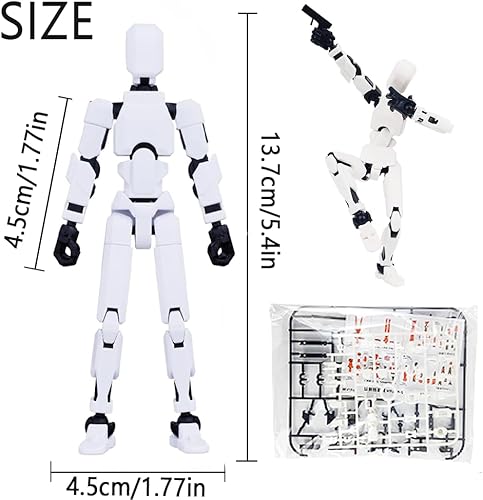Miniatura 4 de Titan13 - Figura de acción, Lucky Robot 13 figuras de acción, figura de acción móvil con múltiples articulaciones impresas en 3D, robot simulado, 13