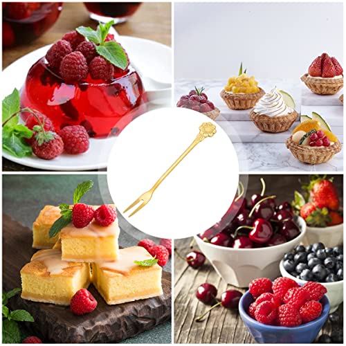 8Pcs Butter Knife Set, Cheese Spreader Knife For Cold Butter, Stainless Steel Butter Roller With Holes In Blade With Mini Serving Tongs And Forks For Butter, Jams, Cheese, Peanuts - Gold #TOP5