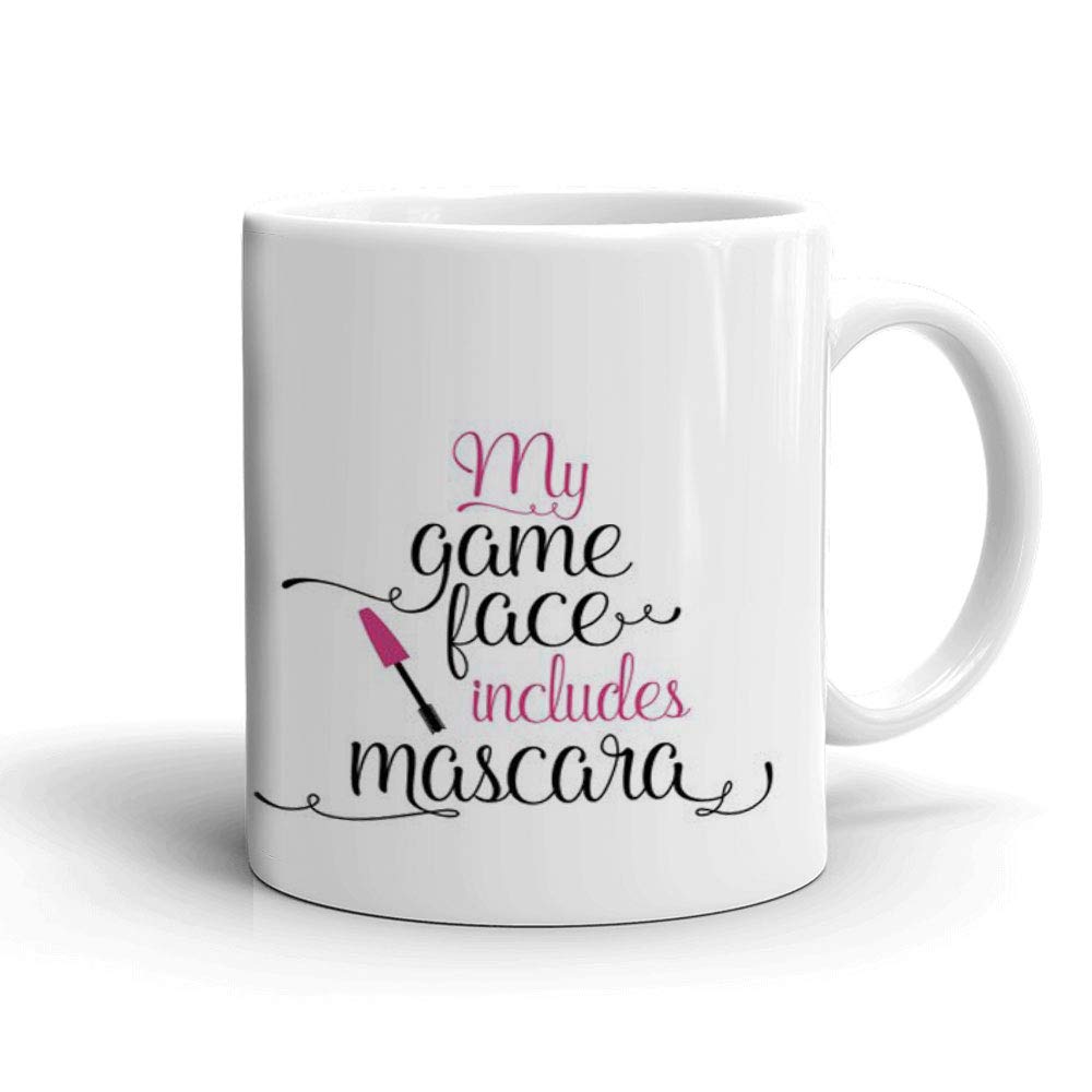 Khakee My Game Face Quote Printed Ceramic Cofffee/Tea/Milk Mug(325 ml)-Mothers Day Gift,Birthday Gift for Mom(momDay-3117P)