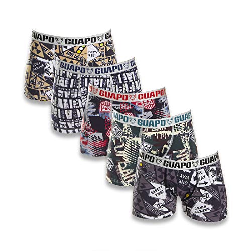 Kit com 5 Cuecas Boxer Infantil Microfibra