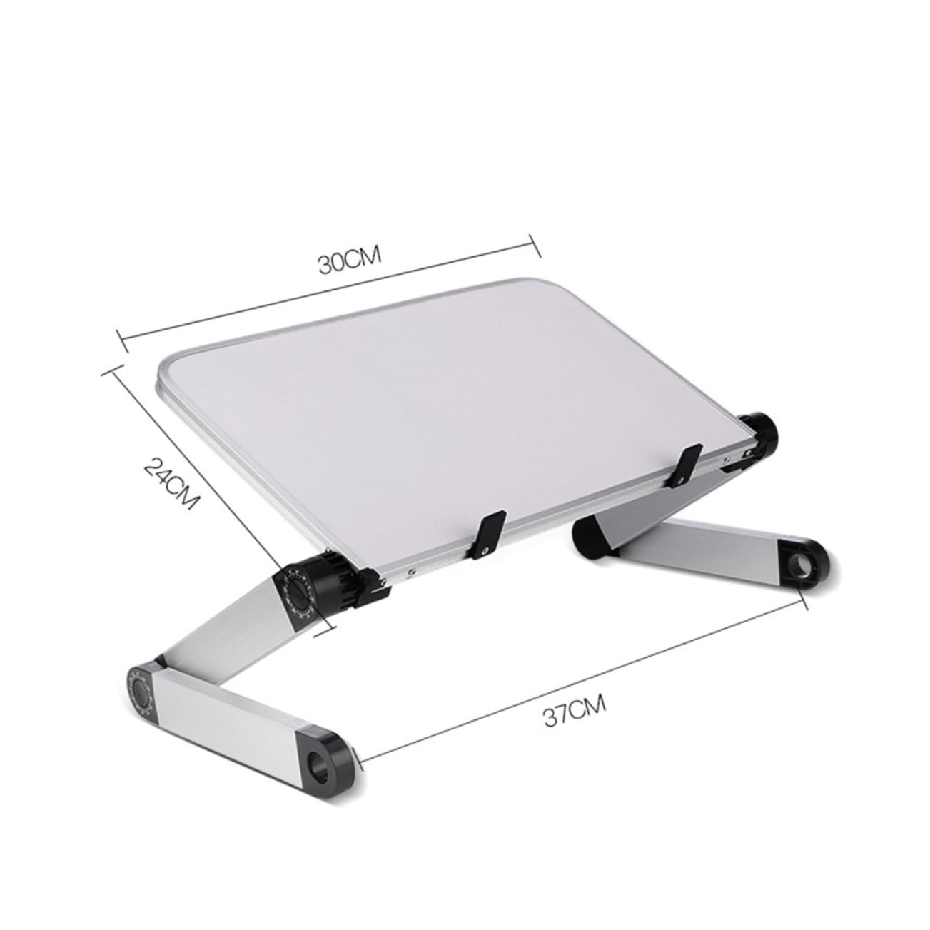 Supporto Per Laptop Regolabile in Alluminio Supporto Per Tablet Base Robusta Bordi Arrotondati Ergonomica Per Uso Da Scrivania