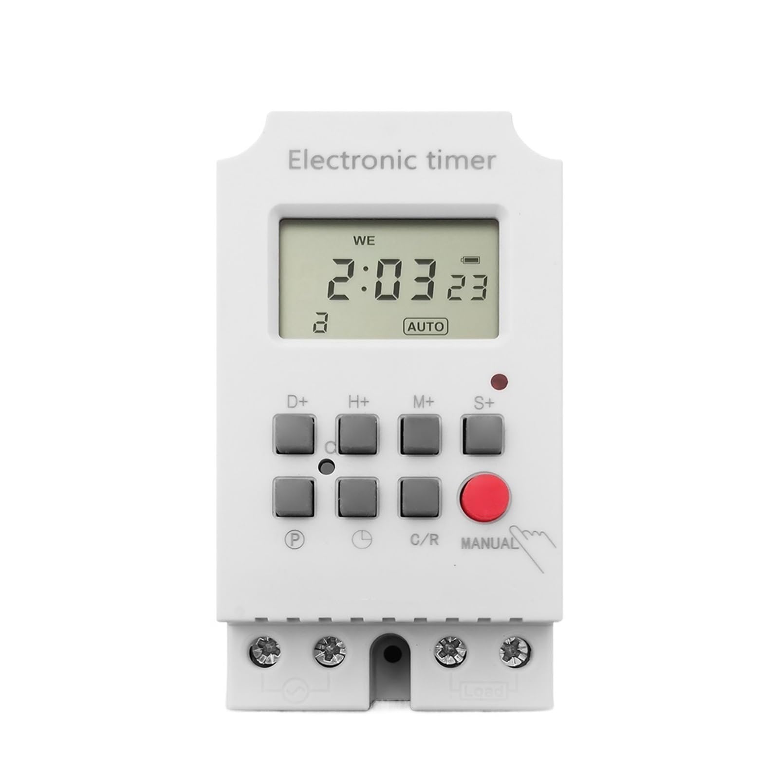 Interruttore temporizzatore programmabile Interruttore temporizzato digitale 220V, timer elettronico programmabile settimanale 7 giorni, controllore temporale 16A