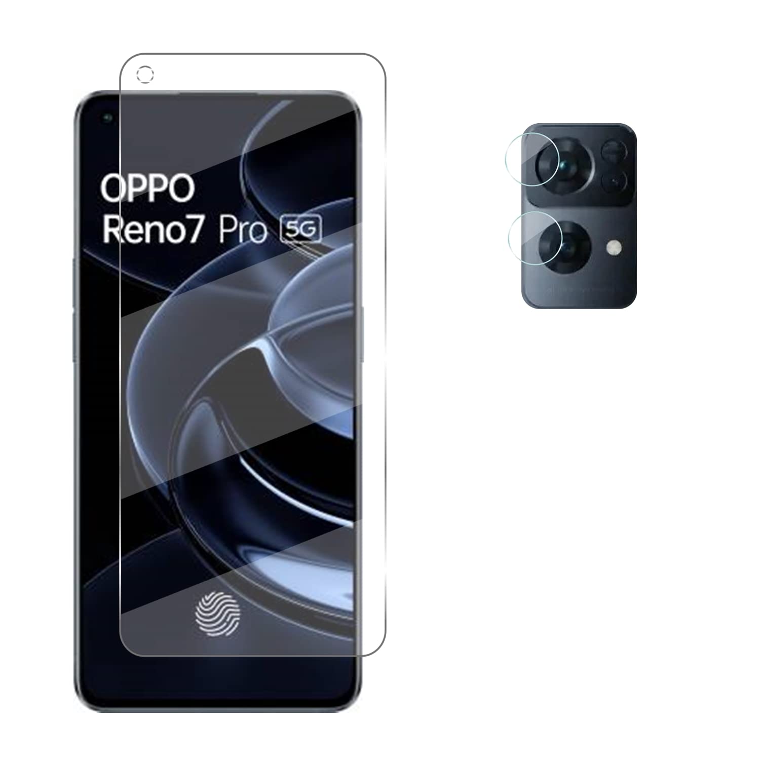 KTCOO [1 Pack Front Screen Protector for Oppo Reno 7 Pro 5G with [1 Pack] Camera Lens Protector,Unbreakable Glass Guard Film,9H Hardness - HD - Anti-Scratch - No Bubbles - Easy Installation (B09XR6YMGC) Amazon Price History, Amazon Price Tracker