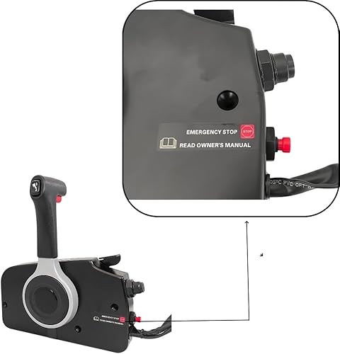 Miniatura 2 de Control remoto del acelerador del motor fueraborda 67200-93j50 para la caja de control montada lateral del motor fueraborda Suzuki