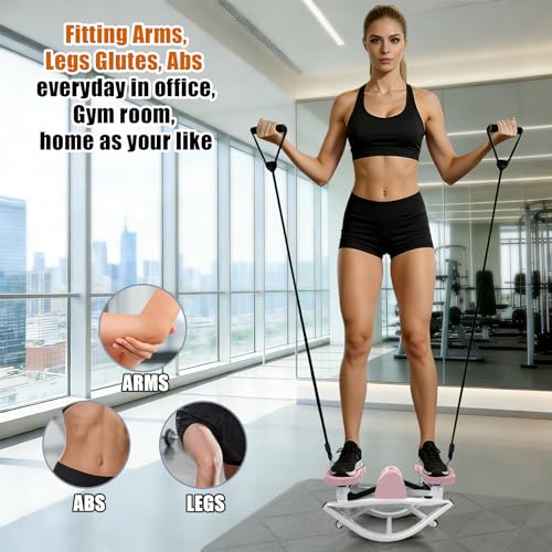 Image of Rock Stepper Side to Side,Rock Stepper,Rock Stepper Machine for Exercise at Home- with Digital Display,Fitness Stepper for Arms,Legs & Glutes,Rock Stepper for Home,Apartment and Office