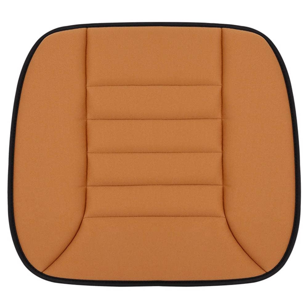 CAKERS 1Pcs Car Seat Cushion for Ford Fiesta St-Line/Active, Relief Sciatica and Lower Back Pain, Soft Car Seat Pad for Seat Driver Travel or Long Trips,B/Orange