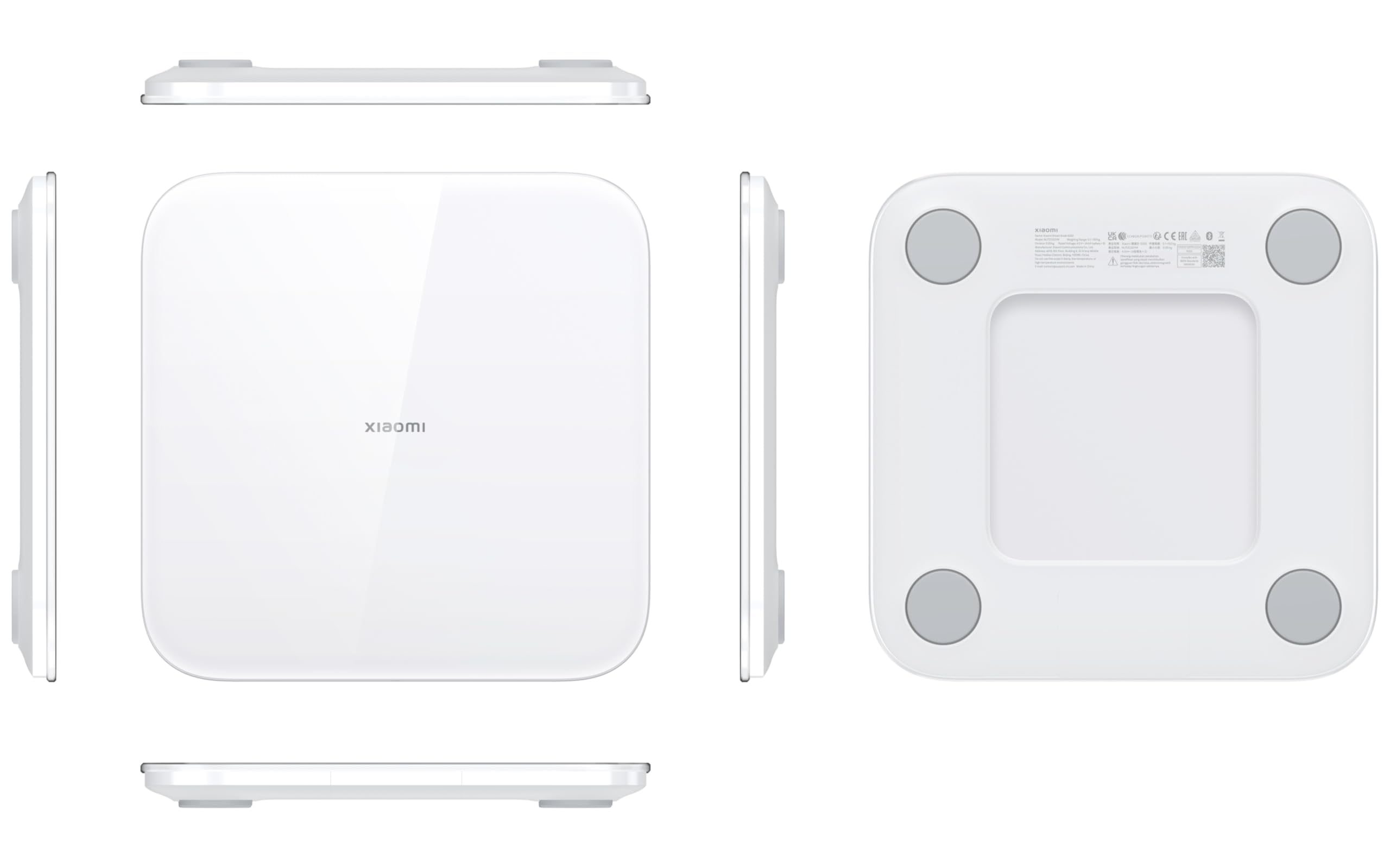 Xiaomi Mi Smart Scale S200 – Präzise Gewichtskontrolle, 4 Körpermetriken, Baby- und Objektmodus, Balance-Test, App-Anbindung, Moonlight White