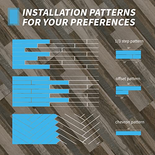 Art3D A43205 36-Pack 54 Sq.Ft Peel And Stick Floor Tiles Vinyl Plank Flooring Wood Look, Adhesive And Waterproof Tile Sticker thumb #7