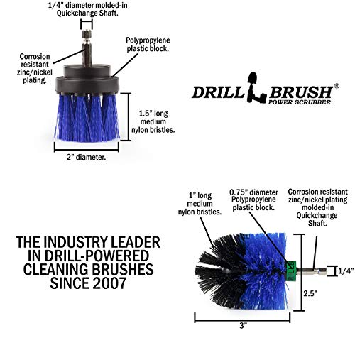 Image of Aquatic Cleaning Supplies - Pool Accessories Kit - Brush for Pool Maintenance and Upkeep - Pool Liner Cleaning Solutions - Pool Cleaning Brush - Diving Board Cleaning Brush -Boat Carpet Cleaner Tools