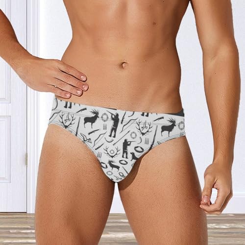 Hunting Hunter Mens Swim Briefs Quick Dry Swimming Trunks Training Swimsuit Low Rise Swimwear4