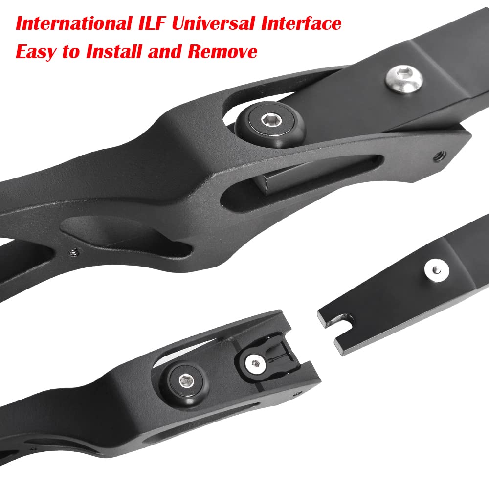 Tiro con l'arco ILF Limbs Arti Takedown Arco Ricurvo Arti 35 libbre Arti di Ricambio Solo per Arco Ricurvo da 60" Mano Destra