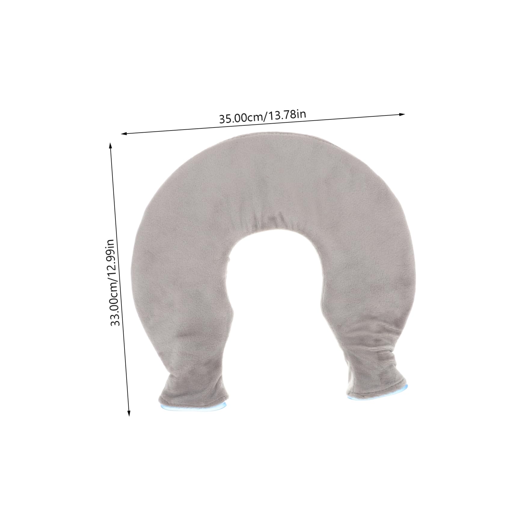 CALLARON Impacco Caldo e Freddo U a Forma di U in Pvc Trasparente per Collo e Spalle, Borsa Riutilizzabile in Gomma e Poliestere per Uso Domestico e Riabilitazione,