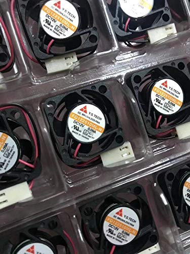 Ventola di raffreddamento FD122510ML-N, 25 x 25 x 10 mm, 25 mm, 12 V, 0,09 A, 2 fili, 7000 rpm, 2 cfm, 18 dbA