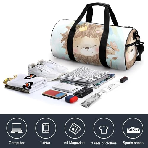 Duffel bag lion cartoon pour ne plus manquer de place en weekend - 4