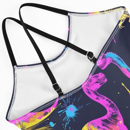 Image of Girls Swimsuit Little Cute Cat and Ice Cream One Piece Swimwear